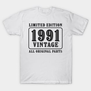 All original parts vintage 1991 limited edition birthday T-Shirt